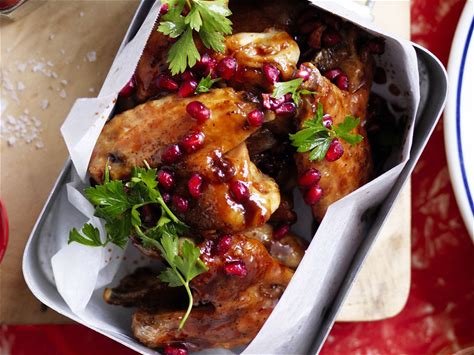 sticky-pomegranate-barbecued-chicken-wings image