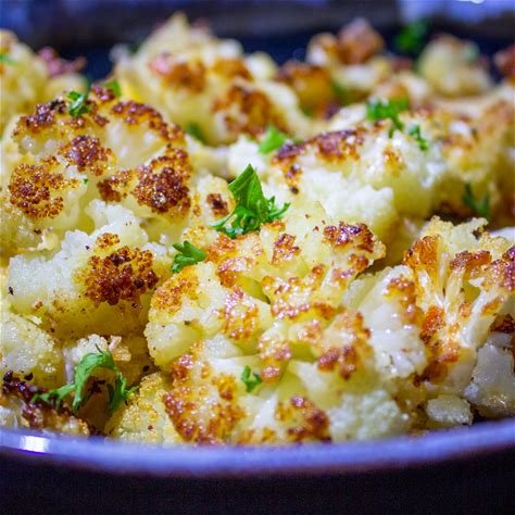 baked-cauliflower-with-cheese-and-brown-crispy-edges image