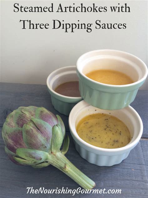 steamed-artichokes-with-three-dipping-sauces image
