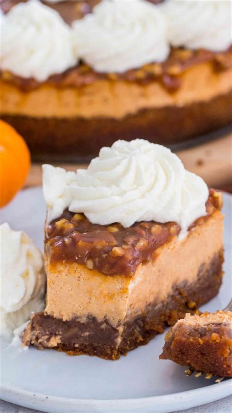 pecan-pie-pumpkin-cheesecake-video-sweet-and image
