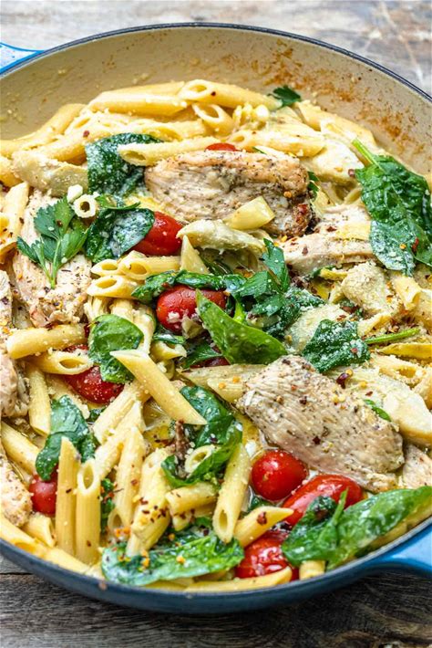 creamy-chicken-pasta-recipe-the-mediterranean-dish image