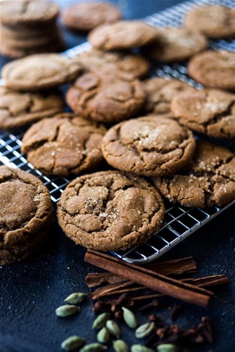 soft-and-chewy-spicy-chai-molasses-cookies image