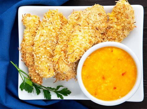 homemade-coconut-chicken-tenders-with-chili image