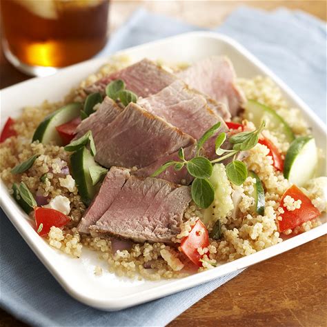quinoa-salad-with-seared-tuna-eatingwell image