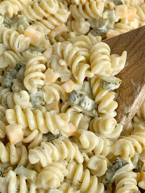 dill-pickle-pasta-salad-together-as-family image