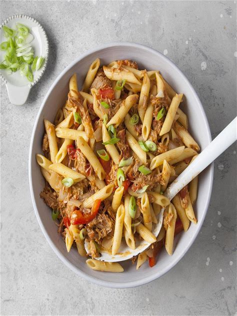 barbecue-pork-and-penne-skillet-recipe-how-to-make image