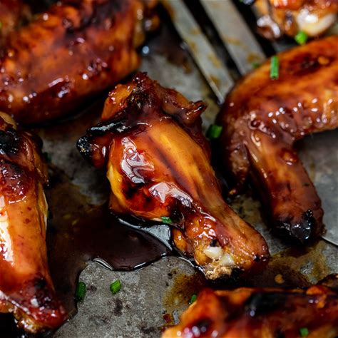 easy-baked-apricot-sticky-chicken-wings-simply image