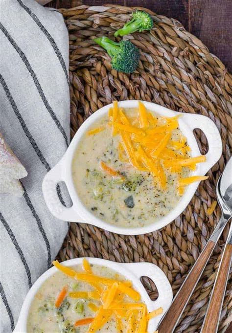 instant-pot-broccoli-cheese-soup-rachel-cooks image