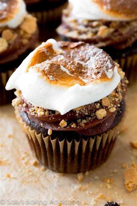 marshmallow-filled-smores-cupcakes-sallys-baking image