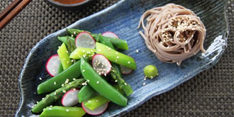 chilled-asparagus-snap-pea-soba-noodle-salad image