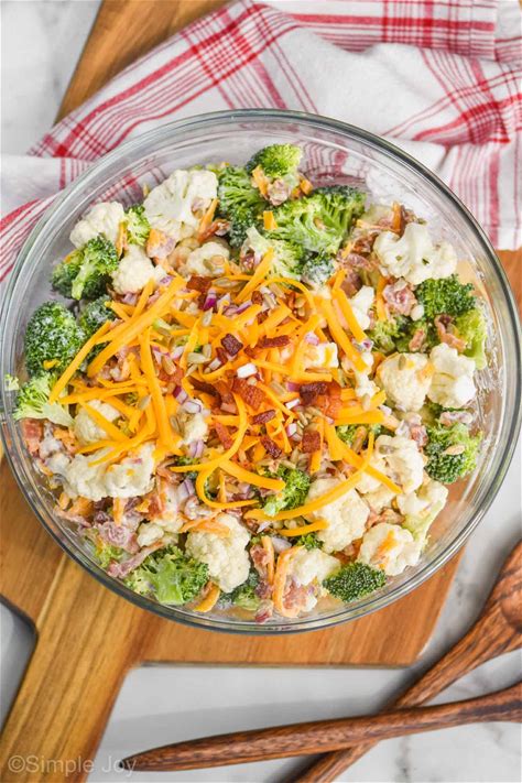 broccoli-cauliflower-salad-simple-joy image