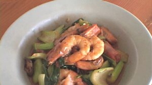 charles-phans-stir-fried-shrimp-with-bok-choy-and-shiitake image
