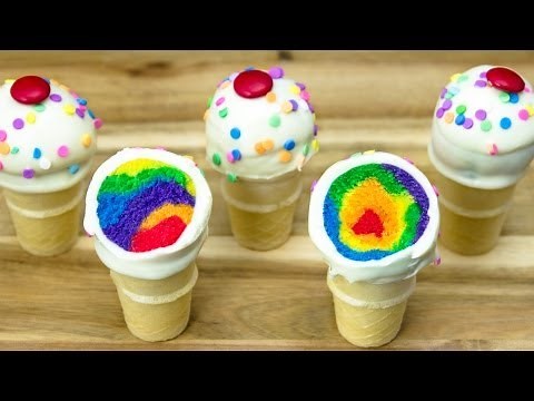 ice-cream-cone-rainbow-cake-pops-cookies-cupcakes image