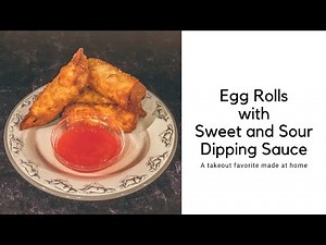 egg-rolls-with-sweet-and-sour-dipping-sauce-youtube image