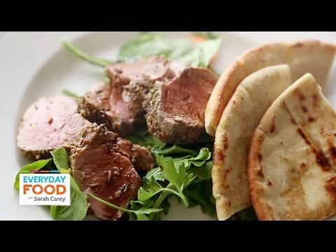 fennel-crusted-pork-tenderloin-with-crisp-pita-youtube image