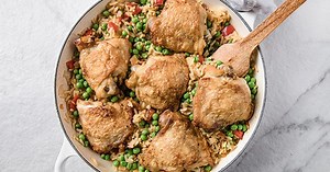 skillet-spanish-chicken-and-rice-recipe-laura-fuentes image