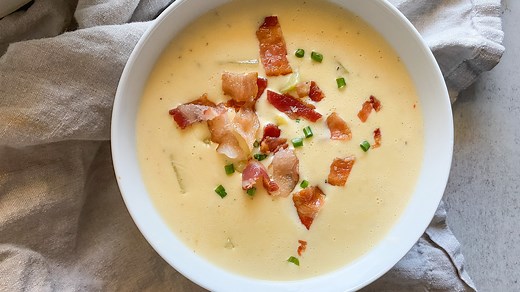 copycat-ocharleys-loaded-potato-soup-recipe-mashed image