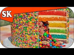 rainbow-pinata-cake-easy-cake-batter-steves-kitchen image
