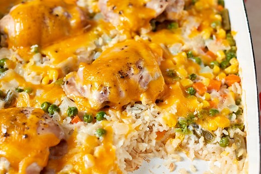 creamy-chicken-and-rice-casserole-recipe-with-cheese-kitchn image