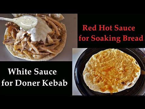 red-hot-sauce-and-white-cold-sauce-recipe-for-chicken image