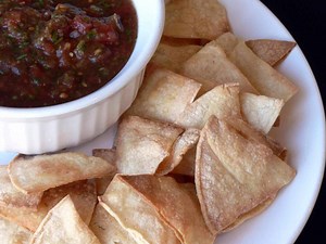 homemade-baked-corn-tortilla-chips-easy-healthy image