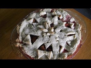 homemade-rhubarb-mulberry-pie-youtube image
