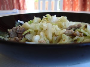 recipe-thai-stir-fried-cabbage-with-pork-delishably image