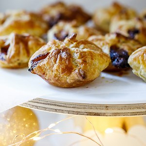 easy-cranberry-brie-pastry-puffs-simply-delicious image