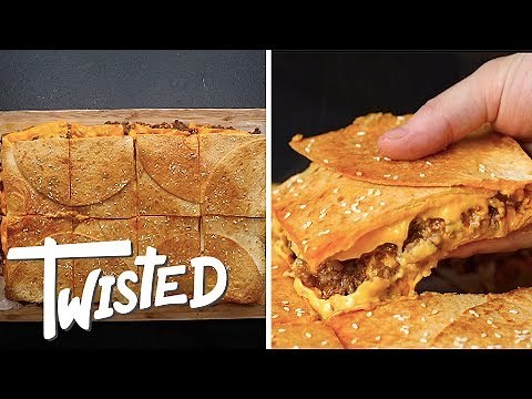 sheet-pan-cheeseburger-quesadilla-recipe-youtube image