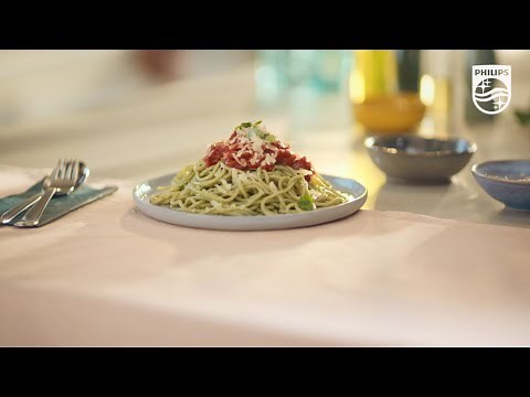how-to-make-homemade-spinach-spaghetti-w-philips image