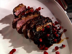 duck-breast-with-pomegranate-molasses-food-network image
