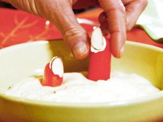 carrot-fingers-with-ranch-dip-food-network image