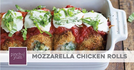 baked-mozzarella-chicken-rolls-recipe-pinch-of-yum image