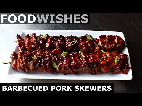 barbecued-pork-skewers-food-wishes-youtube image