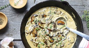 easy-creamy-mushroom-sauce-with-garlic-recipe-winners image