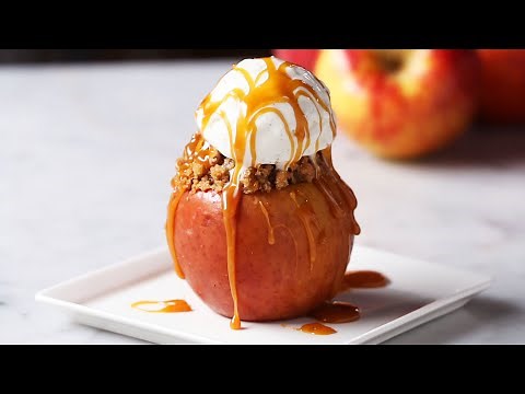caramel-crumble-cake-stuffed-apples-youtube image