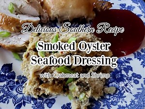 smoked-oyster-seafood-cornbread-dressing-youtube image