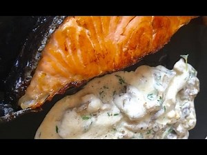 pan-roasted-salmon-with-oyster-mushrooms-youtube image