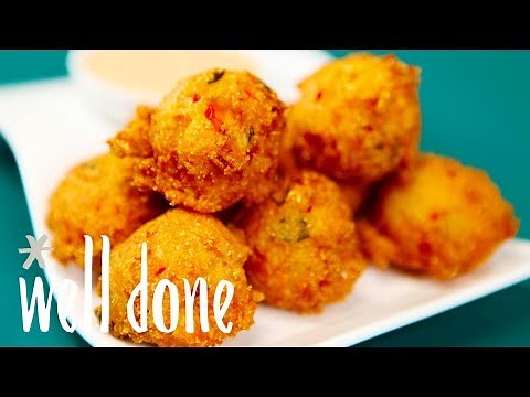 how-to-make-crab-cake-hush-puppies-recipe-well-done image