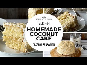 mile-high-homemade-coconut-cake-the-best-youtube image