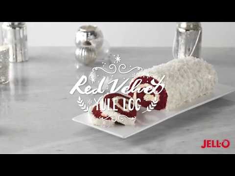 red-velvet-yule-log-cake-jell-o-youtube image