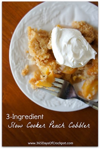 recipe-for-3-ingredient-slow-cooker-peach-cobbler image