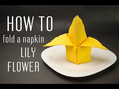 how-to-fold-a-napkin-into-a-lily-flower-youtube image