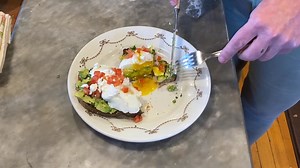 anne-burrells-avocado-toast-with-poached-egg image