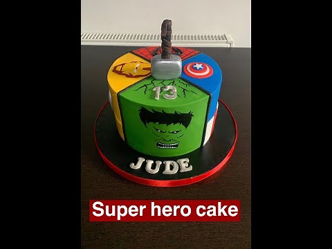 how-to-make-super-heromarvel-cake-youtube image