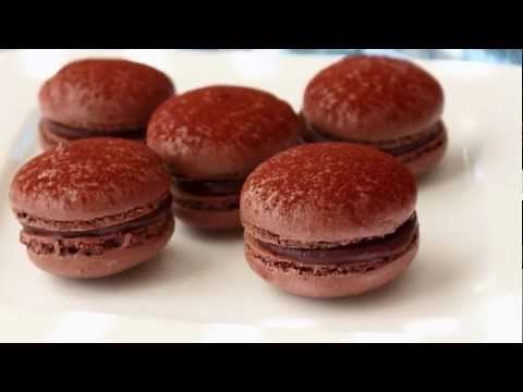 dark-chocolate-macarons-french-macaron image