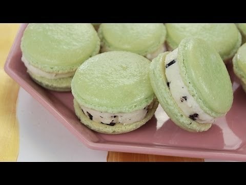 how-to-make-macaron-ice-cream-sandwiches-youtube image
