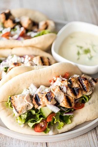 greek-chicken-gyros-with-tzatziki-ahead-of-thyme image