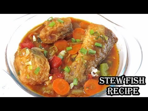 how-to-make-trini-stew-fish-seafood-recipe-trinidad image
