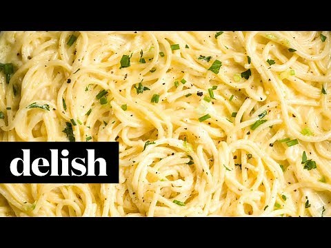 creamy-three-cheese-spaghetti-delish-youtube image